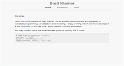 Desktop Screenshot of brettklamer.com